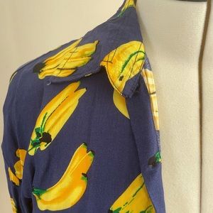 Banana print short sleeve